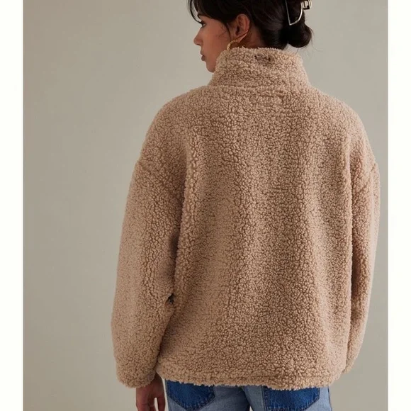 Anthropologie BLANKNYC fuzzy wuzzy Sherpa denim Jacket - Picture 5 of 15